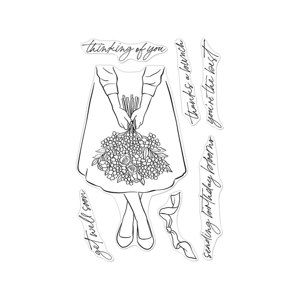 Summer Blooms Clear Stamp Set