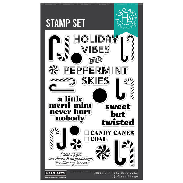 A Little Merri-Mint Clear Stamp Set