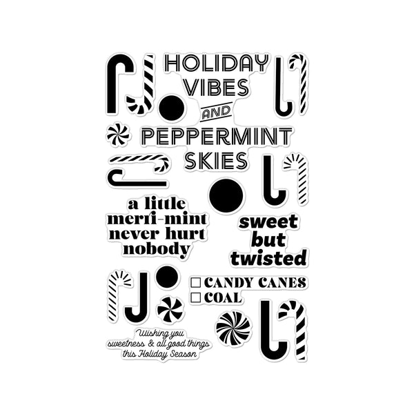 A Little Merri-Mint Clear Stamp Set