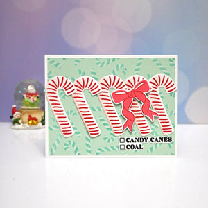 Candy Cane Swag Clear Stamp Set