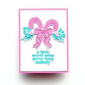 Candy Cane Swag Stamp & Cut