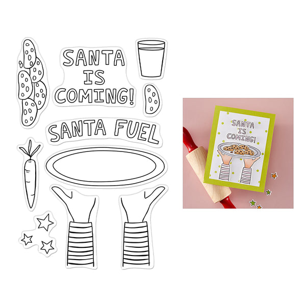 Hero Arts Santa Fuel Clear Stamp Set from the Yule Fuel Collection