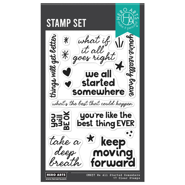We All Started Somewhere Clear Stamp Set
