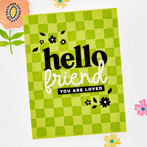 Hello Friend Clear Stamp & Die Bundle