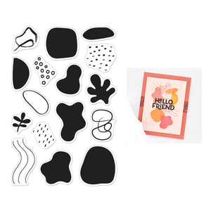 Organic Shapes Clear Stamp Set
