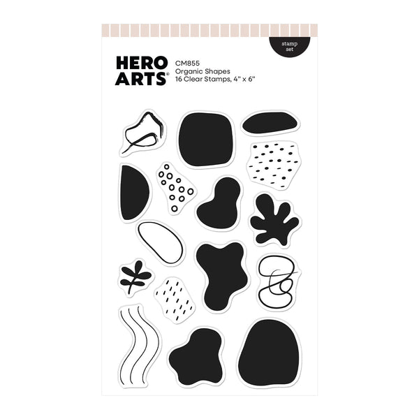 Organic Shapes Clear Stamp Set