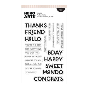 Perfect Pairs Clear Stamp Set