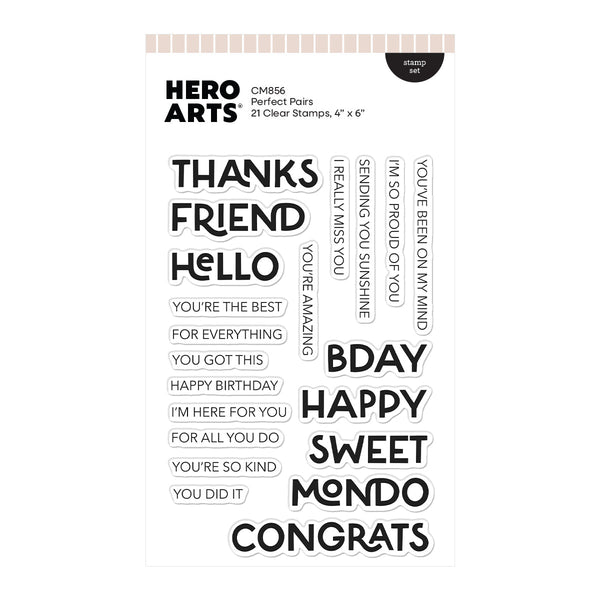 Perfect Pairs Clear Stamp Set