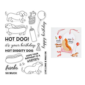 Hot Dog Clear Stamp Set