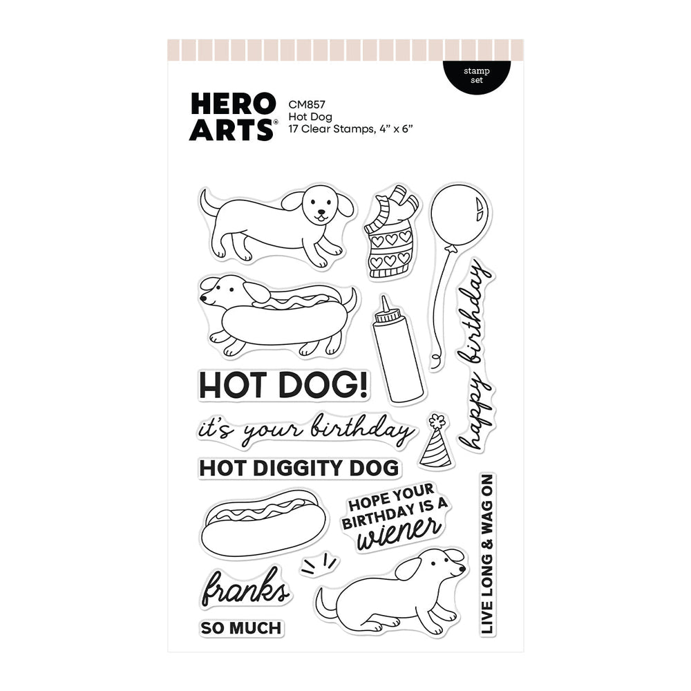 Hot Dog Clear Stamp Set