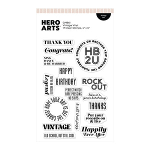 Vintage Vinyl Stamp Set