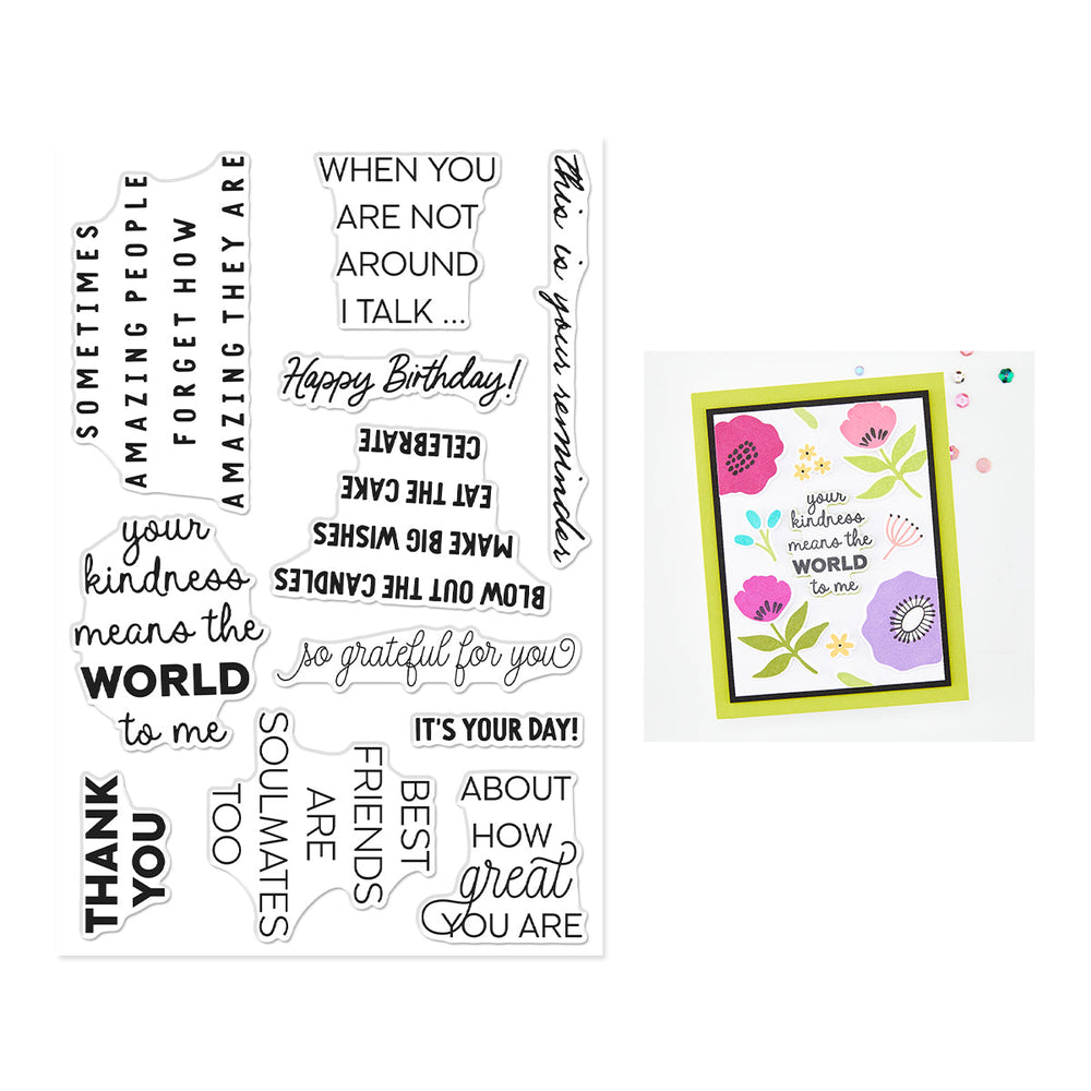 Say It Inside & Out Stamp Set