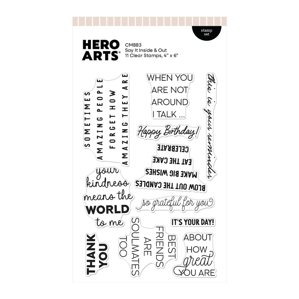 Say It Inside & Out Stamp Set