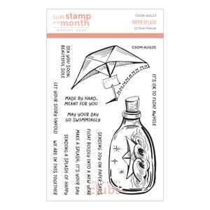 Paper Splash - Clear Stamp of the Month