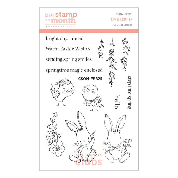 Spring Smiles -  Clear Stamp of the Month