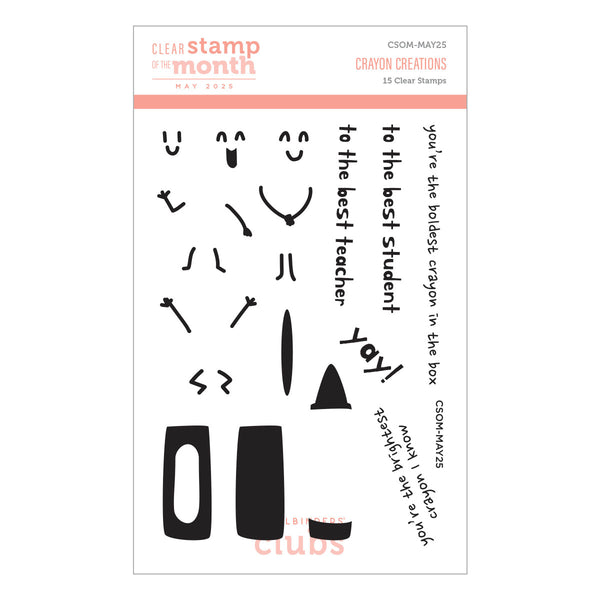 Crayon Creations -  Clear Stamp of the Month