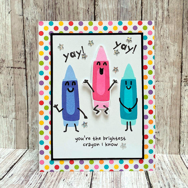 Crayon Creations -  Clear Stamp of the Month