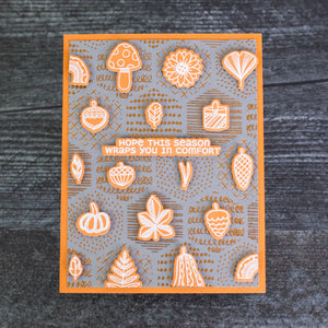 Autumn Whim - (Dies Only) Coordinates with the Clear Stamp of the Month