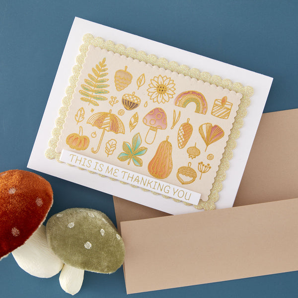 Autumn Whim - (Dies Only) Coordinates with the Clear Stamp of the Month