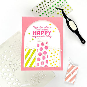 Gorgeous Giftwrap Layering Stencils