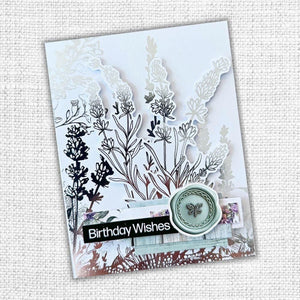 Paper Rose - Silver Foil Lavender & Roses 12x12 Deluxe Paper Collection