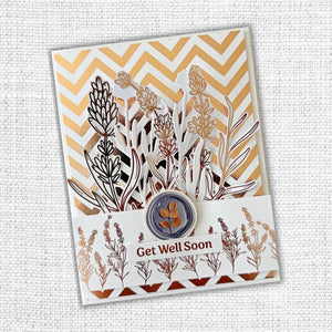 Paper Rose - Rose Gold Foil Lavender & Roses 12x12 Deluxe Paper Collection