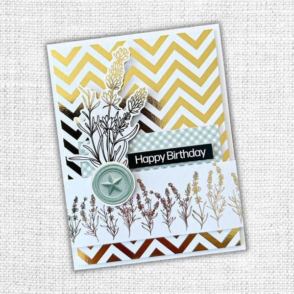 Paper Rose - Gold Foil Lavender & Roses 12x12 Deluxe Paper Collection