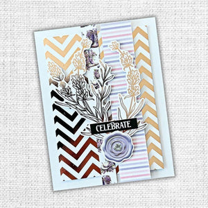 Paper Rose - Rose Gold Foil Lavender & Roses 12x12 Deluxe Paper Collection