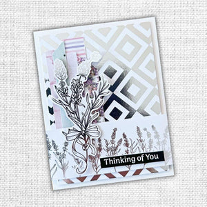 Paper Rose - Silver Foil Lavender & Roses 12x12 Deluxe Paper Collection