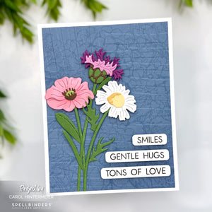 Sending Smiles Sentiments Clear Stamp & Die Set by Lisa Horton