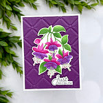 Layered Magical Fuchsia Stencil by Alex Syberia Designs