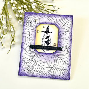 Spider Web Background Press + Foil Plate