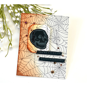Spider Web Background Press + Foil Plate