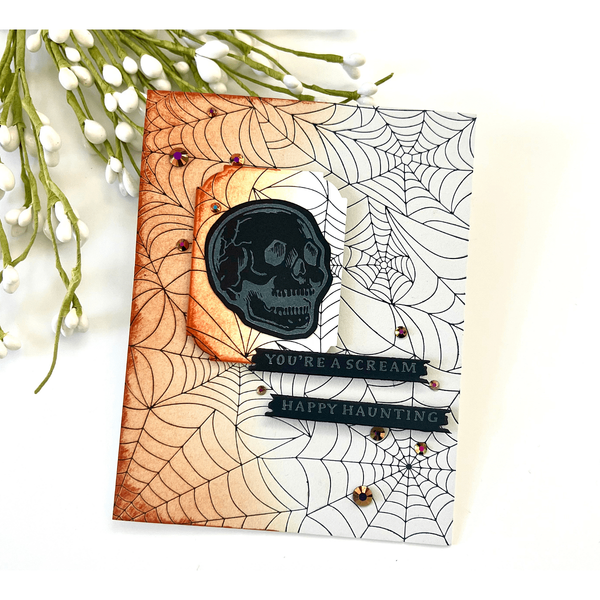 Spider Web Background Press + Foil Plate