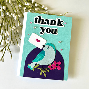 Love Note Bird Etched Dies