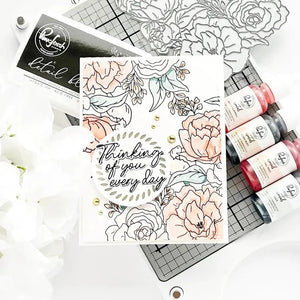 PinkFresh Studio Camellias Press Plate