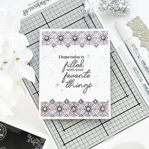 PinkFresh Studio Medallion Border Press Plate