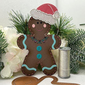 Felt Gingerbread Boy & Girl Etched Dies by Nichol Spohr