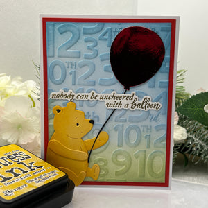Classic Pooh Birthday Numbers 3D Embossing Folder