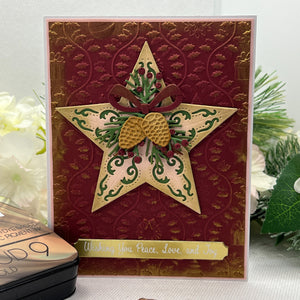 Country Christmas Banner & Sentiments Press + Foil Plate & Die Set by Annie Williams