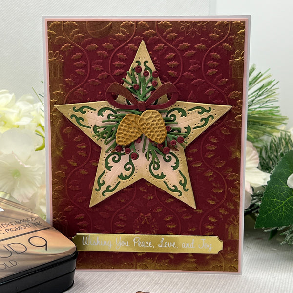 Country Christmas Banner & Sentiments Press + Foil Plate & Die Set by Annie Williams