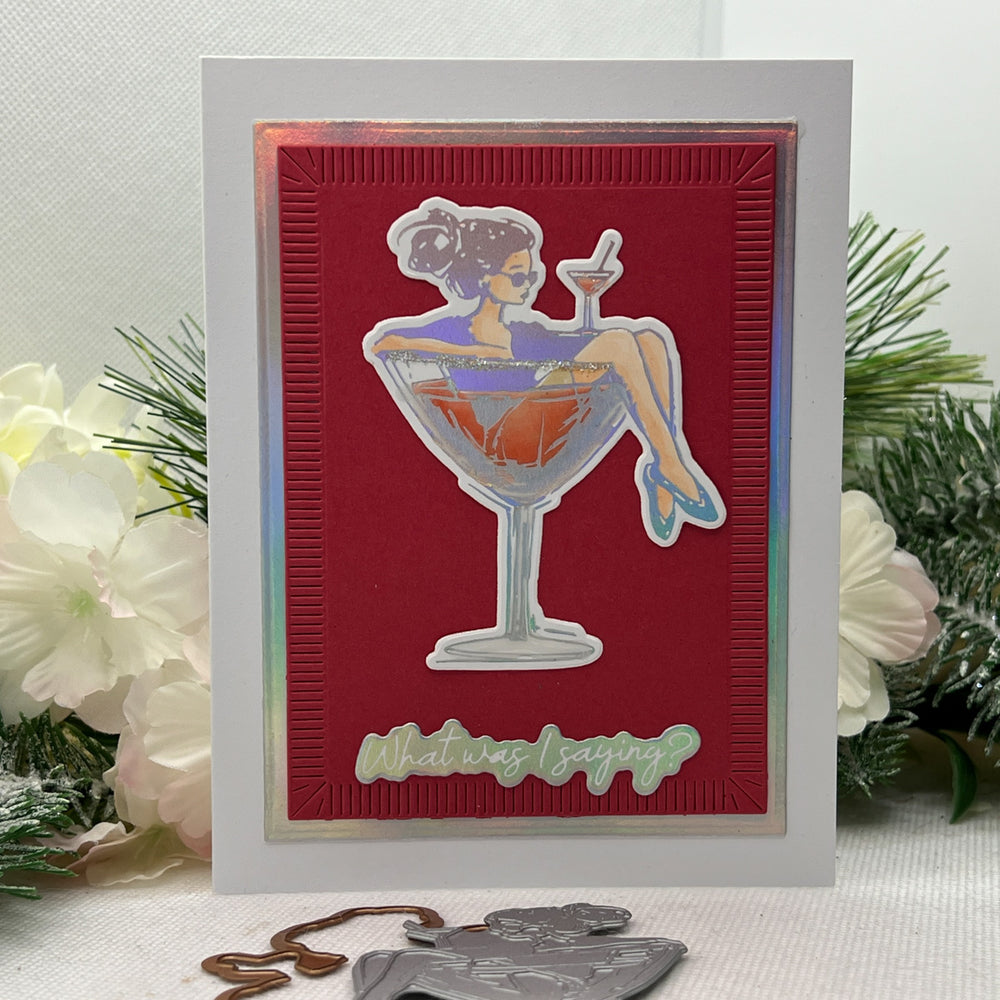 Martini Mood BetterPress Plate & Die Set