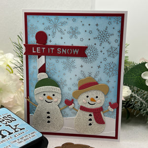 North Pole Sentiments Etched Dies by Simon Hurley