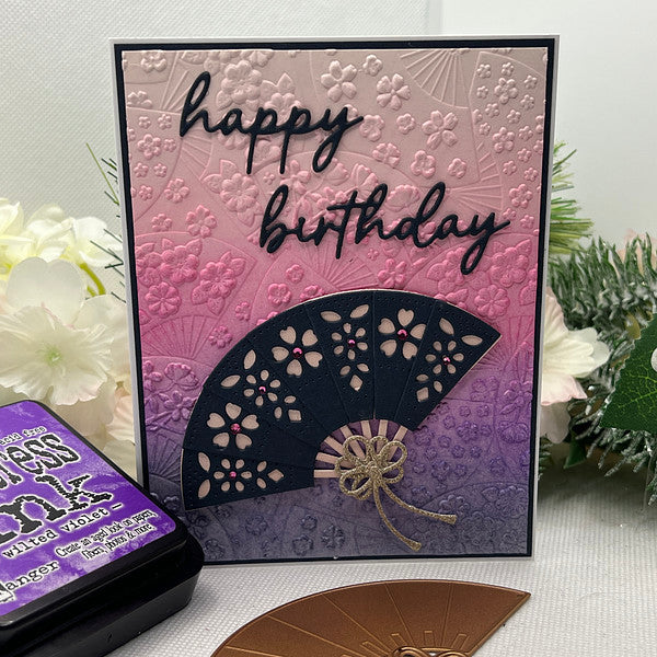 Fan & Bow Etched Dies by Alex Syberia Designs