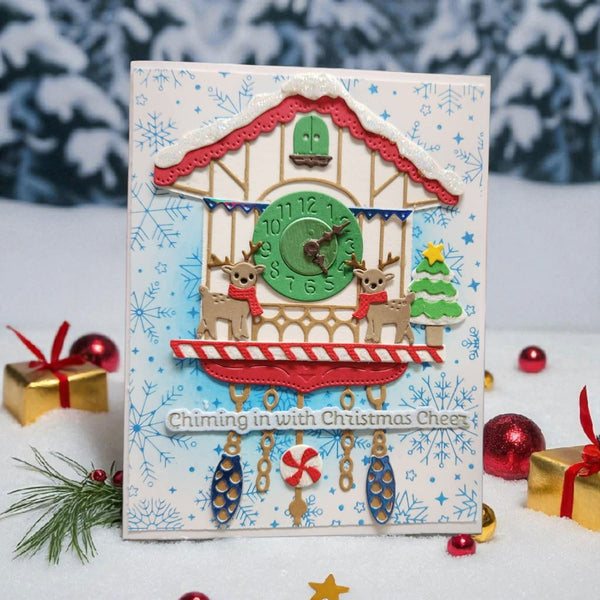 Chiming Christmas Etched Dies