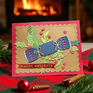 Bow & Bell Scallop Frame Etched Dies by Lisa Horton