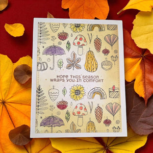 Autumn Whim - (Dies Only) Coordinates with the Clear Stamp of the Month