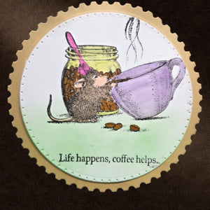 Brew-tiful Day Cling Rubber Stamps by House-Mouse
