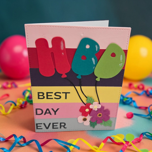 HBD Balloons Etched Dies