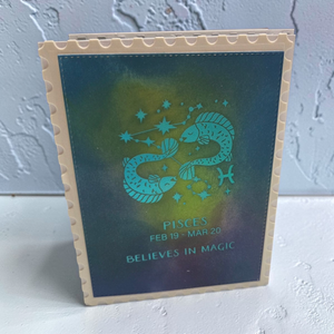 Block Print Pisces Registration Press + Foil Plate